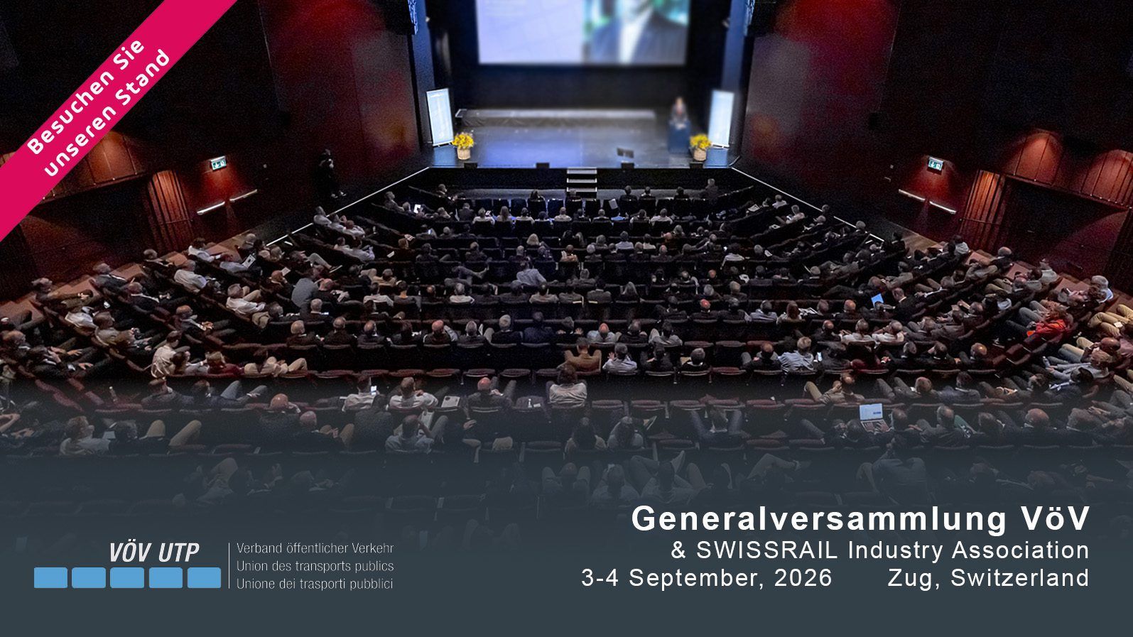 Generalversammlung VöV & SWISSRAIL Industry Association, in Zug, Schweiz.