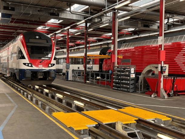 Examination of an updated production process of the SBB bogie revision maintenance site in Basel