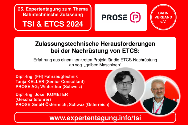 PROSE at the 25th Expert Conference TSI & ETCS 2024 in Berlin