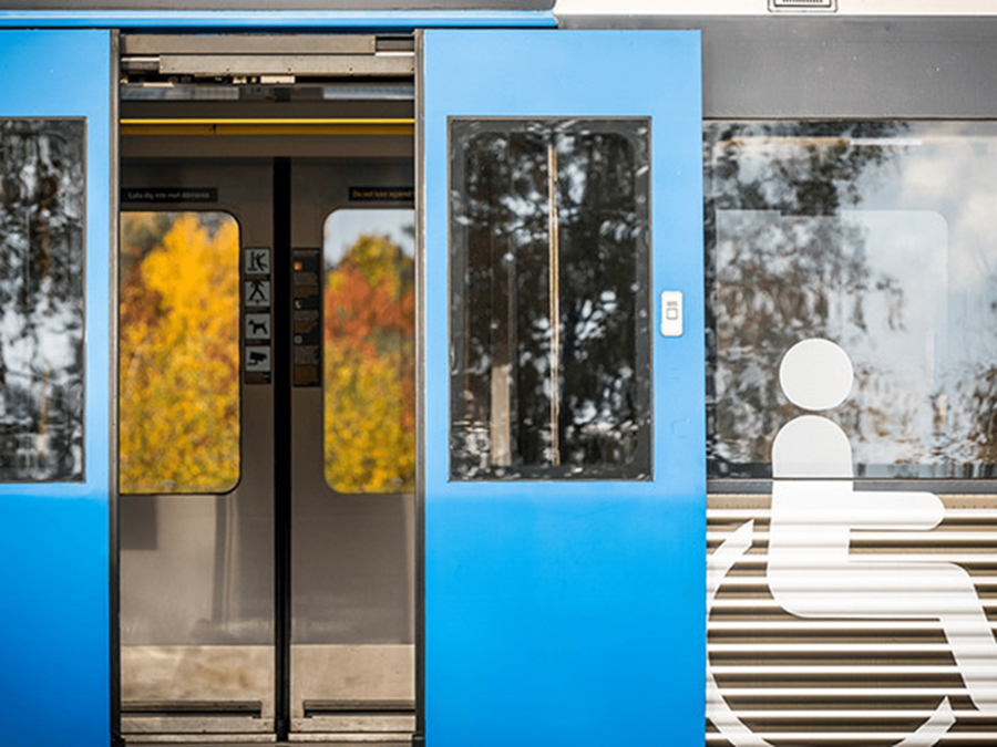 Open door of a C20 metro driver cab in Sweden, illustrating onboard modifications and the need for verified electrical documentation.