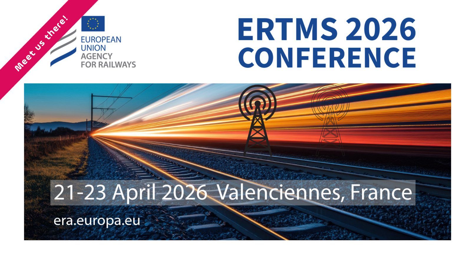 logo, date and location for event ERTMS 2026 conference