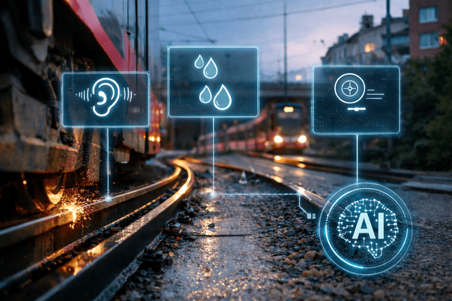 Intelligente Schienenkopfkonditionierung mit KI zur Reduktion von Kurvenquietschen, Verschleiss und Schmiermittelverbrauch im urbanen Schienenverkehr