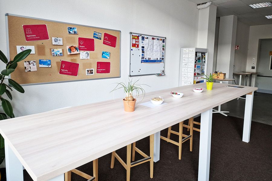 InnoTrans booth table in Berlin Office